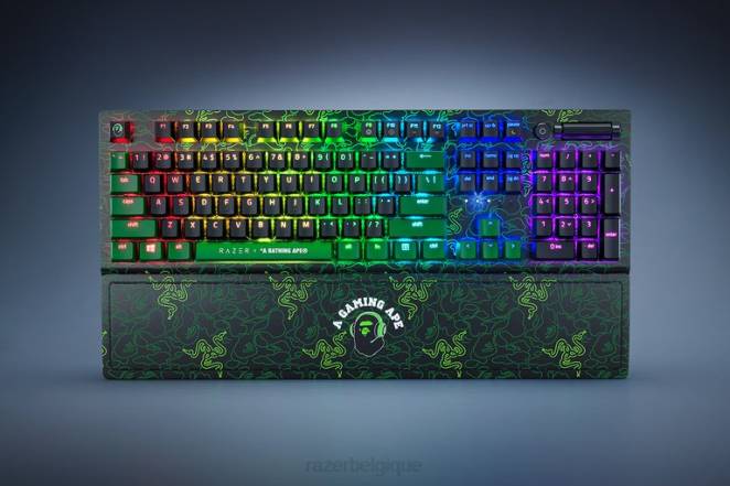 Razer X *A Bathing Ape clavier vert blackwidow v3 - interrupteur vert - nous F8BX60