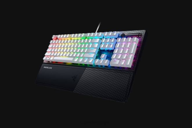 Razer clavier blanc blackwidow v3 - interrupteur vert - nous - édition roblox F8BX59