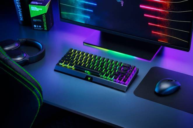 Razer clavier noir blackwidow v3 mini hyperspeed - édition fantôme - commutateur jaune - nous F8BX64