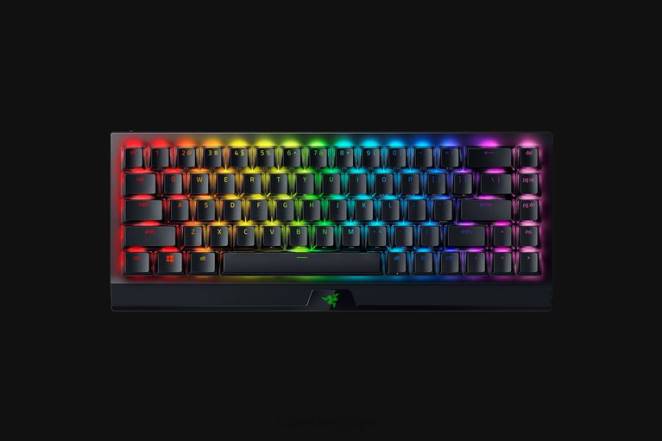 Razer clavier noir blackwidow v3 mini hyperspeed - édition fantôme - commutateur jaune - nous F8BX64