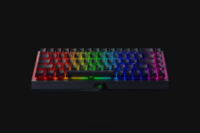 Razer clavier noir blackwidow v3 mini hyperspeed - édition fantôme - commutateur jaune - nous F8BX64