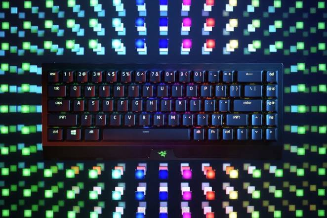 Razer clavier noir blackwidow v3 mini hyperspeed - interrupteur jaune - nous F8BX63