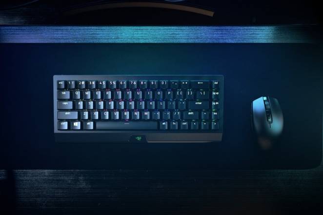 Razer clavier noir blackwidow v3 mini hyperspeed - interrupteur jaune - nous F8BX63