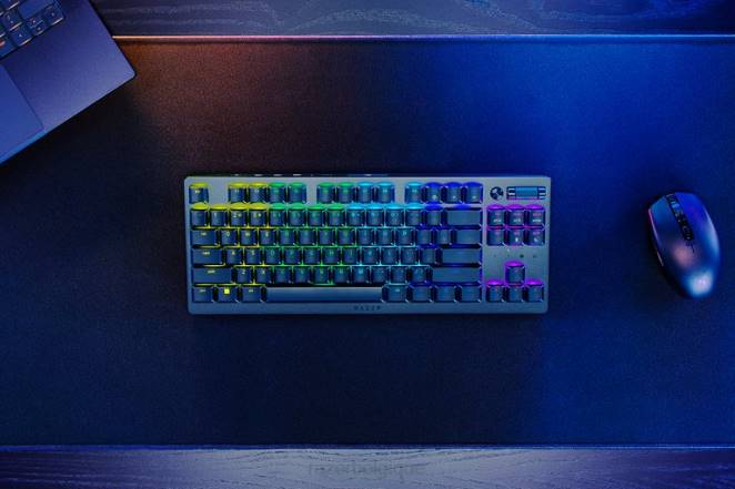 Razer clavier noir deathstalker v2 pro tenkeyless - commutateur optique clicky - nous F8BX66