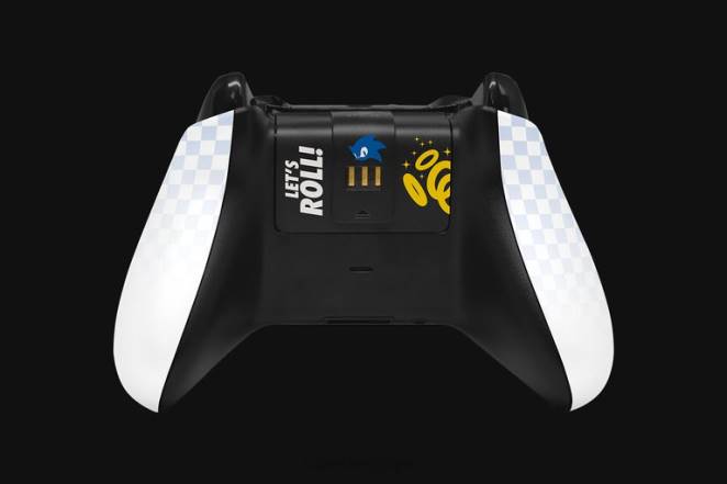 Razer console une couleur Contrôleur sans fil Sonic The Hedgehog et support de chargement rapide pour Xbox F8BX167