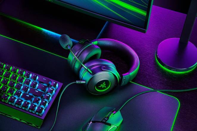 Razer audio de jeu une couleur Kraken v3 hypersens F8BX95