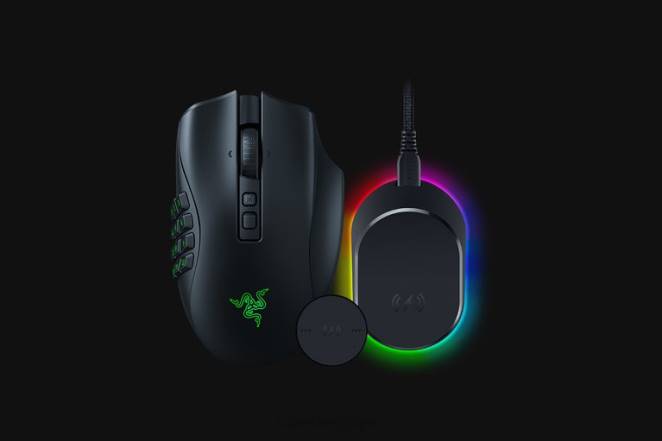 Razer souris une couleur bundle naga v2 pro + station d'accueil pour souris pro F8BX44