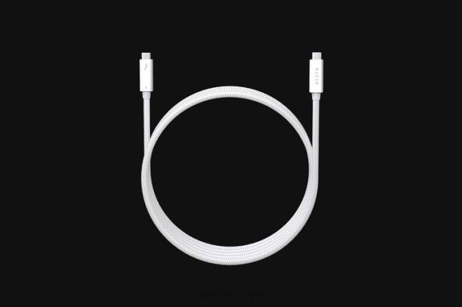 Razer composant informatique blanc câble Thunderbolt 4 F8BX24