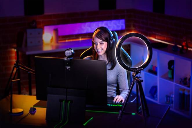 Razer création de contenu une couleur anneau lumineux F8BX121