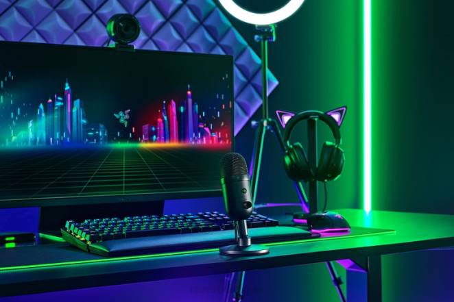 Razer création de contenu une couleur seiren v2x F8BX109