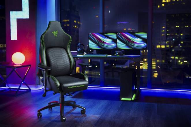 Razer chaise de jeu noir iskur F8BX136