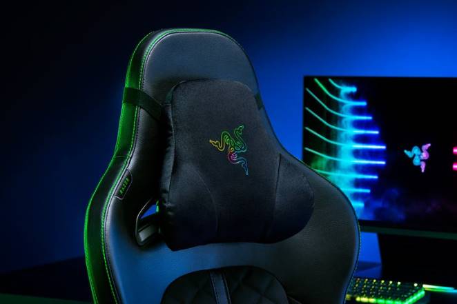 Razer chaise de jeu une couleur chroma du coussin de tête F8BX144