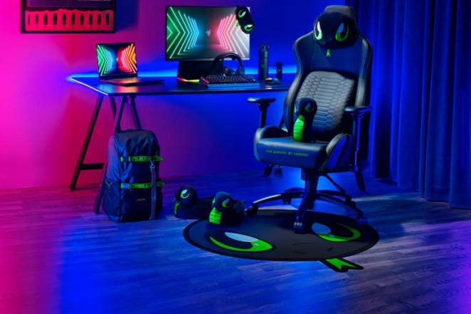 Razer chaise de jeu une couleur tapis de sol sneki snek F8BX142